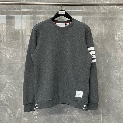 Thom Browne 톰브라운 4선 스트라이프 삼색 디테일 라운드넥 맨투맨