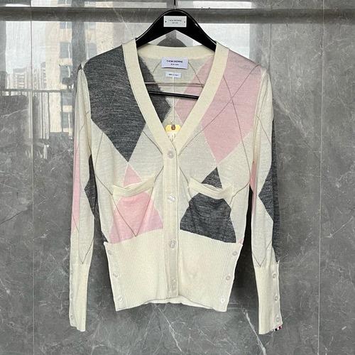 Thom Browne 톰 브라운 아가일 패턴 울 가디건