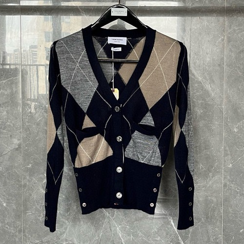 Thom Browne 톰 브라운 아가일 패턴 울 가디건