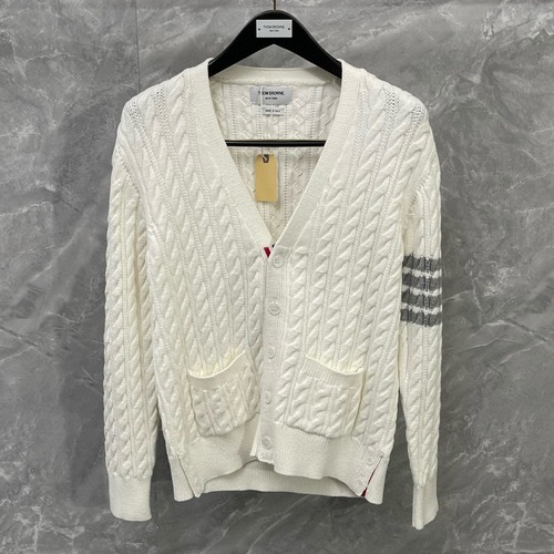 Thom Browne 톰브라운 아카데미 케이블 니트 가디건