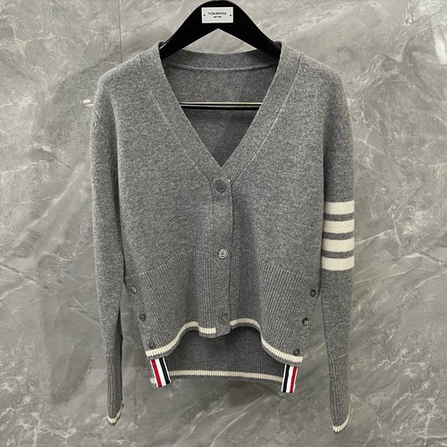 Thom Browne 톰브라운 거위 자수 스트라이프 울 가디건