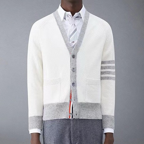 Thom Browne 톰브라운 컬러블록 울 가디건