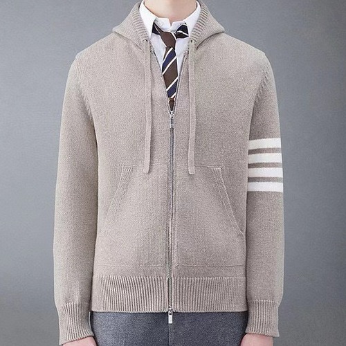 Thom Browne 톰브라운 세일보트 인타르시아 울 후드 집업 니트