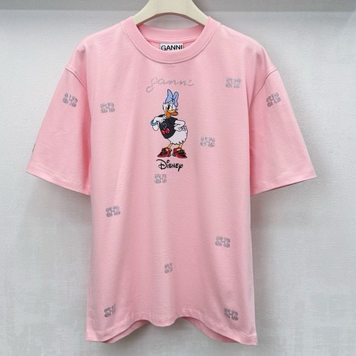 GANNI 디즈니 데이지덕 프린트 반팔 티셔츠