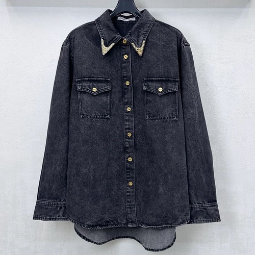 Sch 2025 빈티지 워싱 데님 셔츠