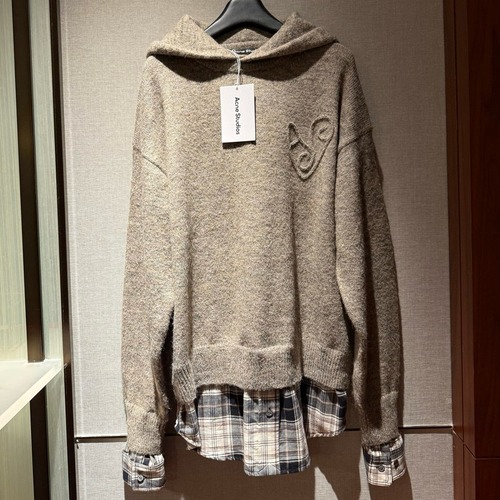Acne Studios 아크네 스튜디오 남녀공용 레이어드 후드 니트