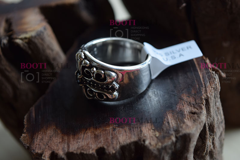 CHROME HEARTS 크롬하츠st 오리지날 925 플로랄 크로스 쥬얼반지(正品구성품포함) 4