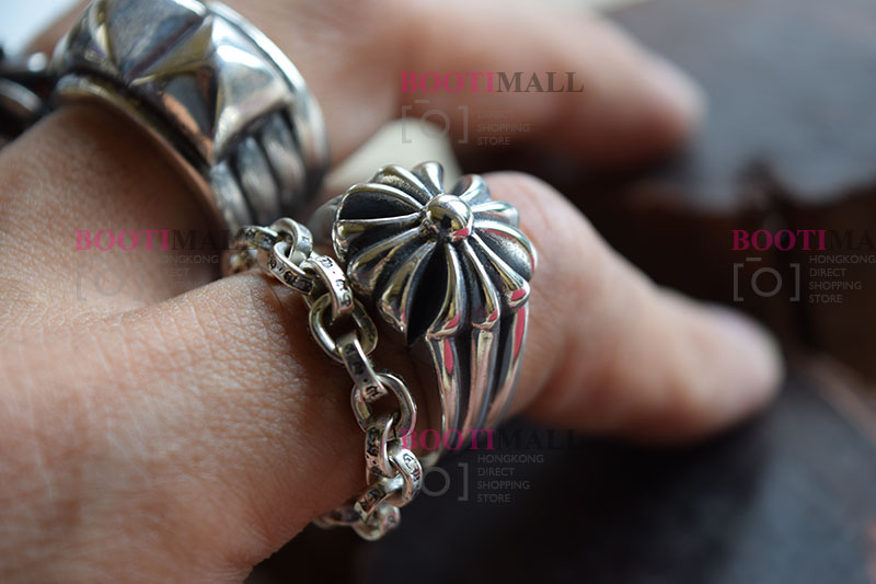 CHROME HEARTS 크롬하츠st 오리지날 925 CH CUT OUT 링(正品구성품포함) 9