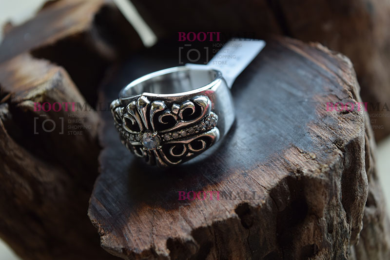 CHROME HEARTS 크롬하츠st 오리지날 925 플로랄 크로스 쥬얼반지(正品구성품포함) 3