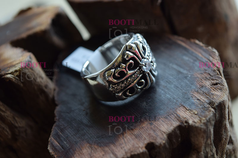 CHROME HEARTS 크롬하츠st 오리지날 925 플로랄 크로스 쥬얼반지(正品구성품포함) 4