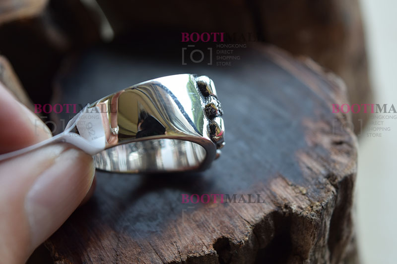 CHROME HEARTS 크롬하츠st 오리지날 925 플로랄 크로스 쥬얼반지(正品구성품포함) 10