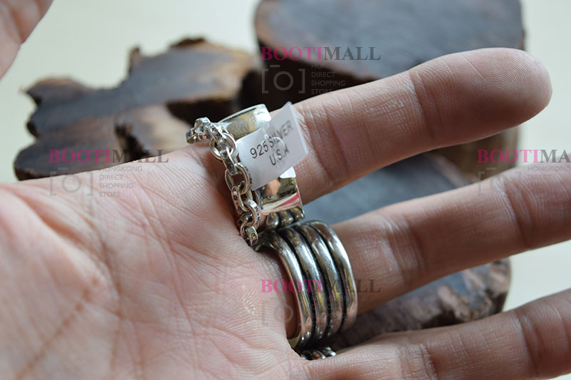 CHROME HEARTS 크롬하츠st 오리지날 925 플로랄 크로스 쥬얼반지(正品구성품포함) 13