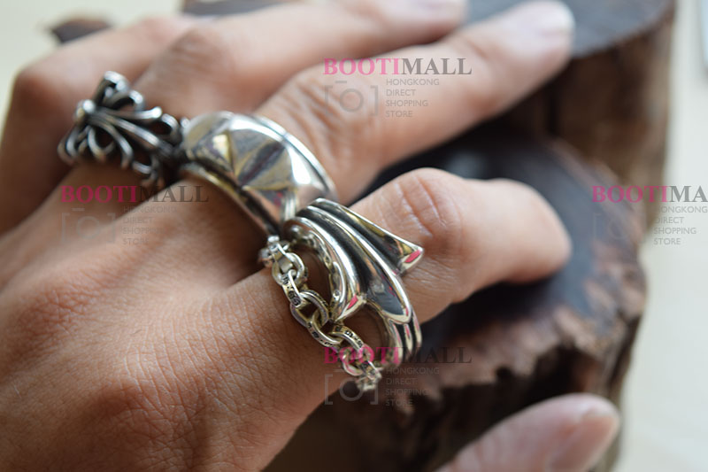 CHROME HEARTS 크롬하츠st 오리지날 925 플로랄 크로스 반지(正品구성품포함) 9