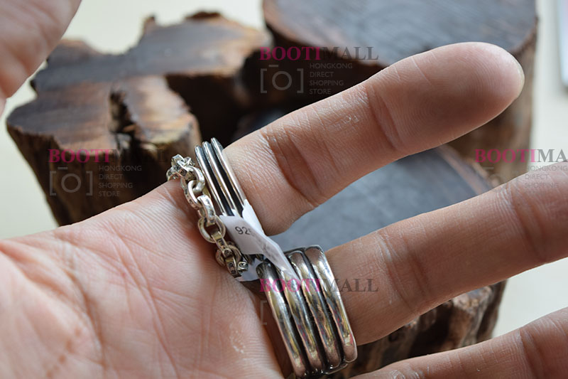 CHROME HEARTS 크롬하츠st 오리지날 925 플로랄 크로스 반지(正品구성품포함) 10