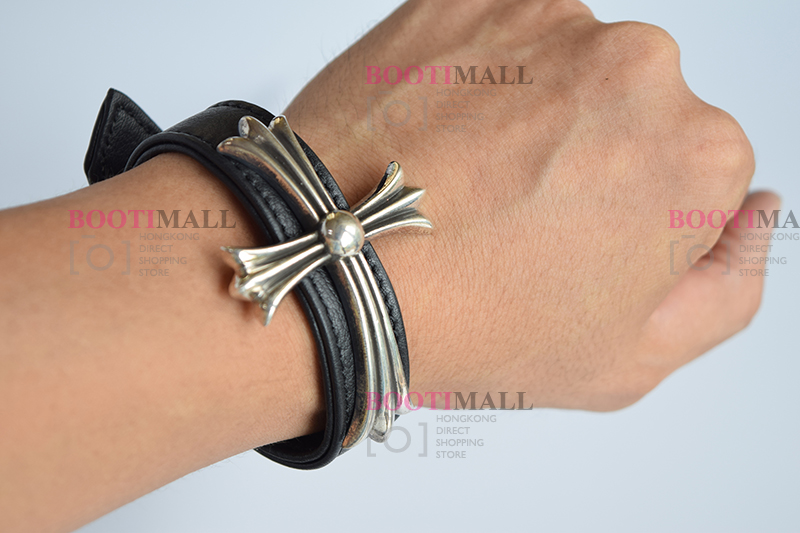 CHROME HEARTS 크롬하츠st 오리지날 925 CH 사슴가죽 스트렙 팔찌(正品구성품포함) 8