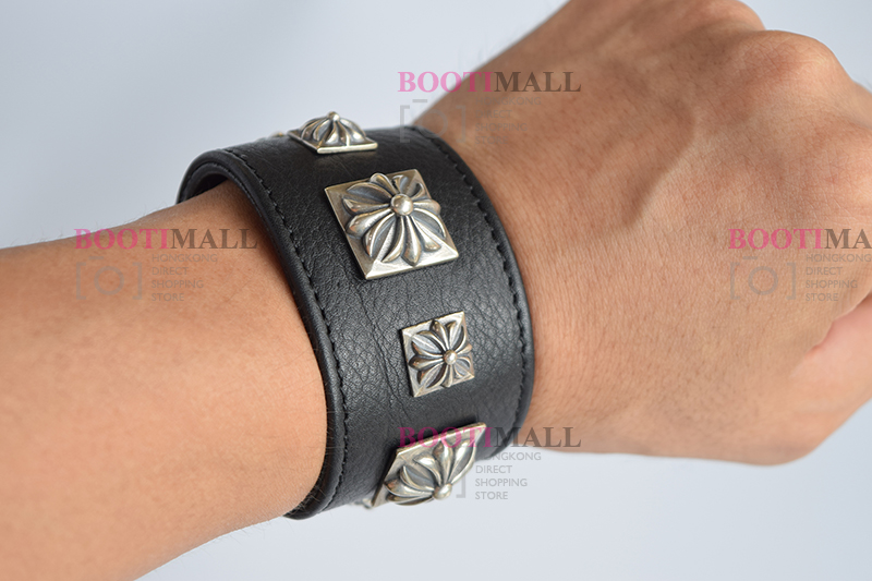 CHROME HEARTS 크롬하츠st 오리지날 925 CH 사슴가죽 스트렙 팔찌(正品구성품포함) 16