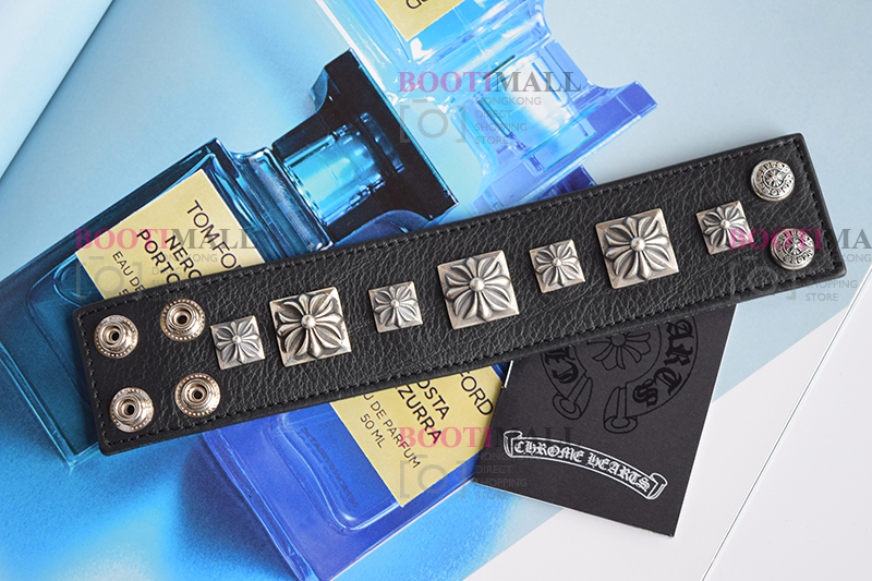 CHROME HEARTS 크롬하츠st 오리지날 925 CH 사슴가죽 스트렙 팔찌(正品구성품포함) 19