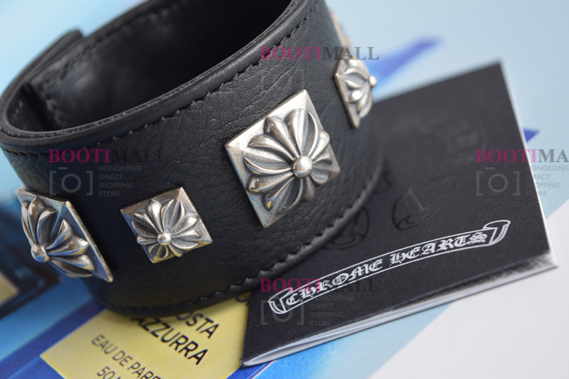 CHROME HEARTS 크롬하츠st 오리지날 925 CH 사슴가죽 스트렙 팔찌(正品구성품포함) 23