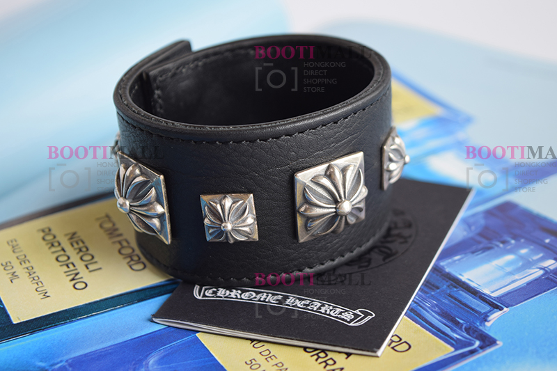 CHROME HEARTS 크롬하츠st 오리지날 925 CH 사슴가죽 스트렙 팔찌(正品구성품포함) 25
