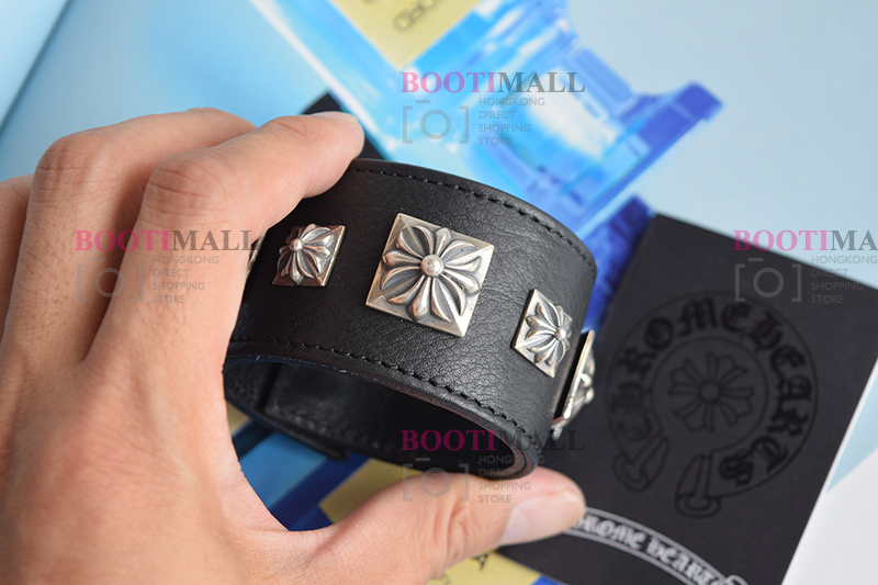 CHROME HEARTS 크롬하츠st 오리지날 925 CH 사슴가죽 스트렙 팔찌(正品구성품포함) 26