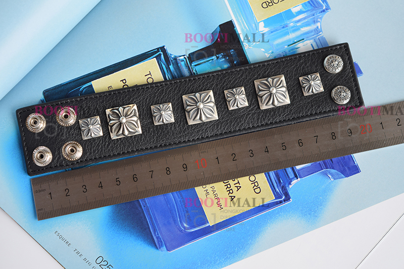 CHROME HEARTS 크롬하츠st 오리지날 925 CH 사슴가죽 스트렙 팔찌(正品구성품포함) 28