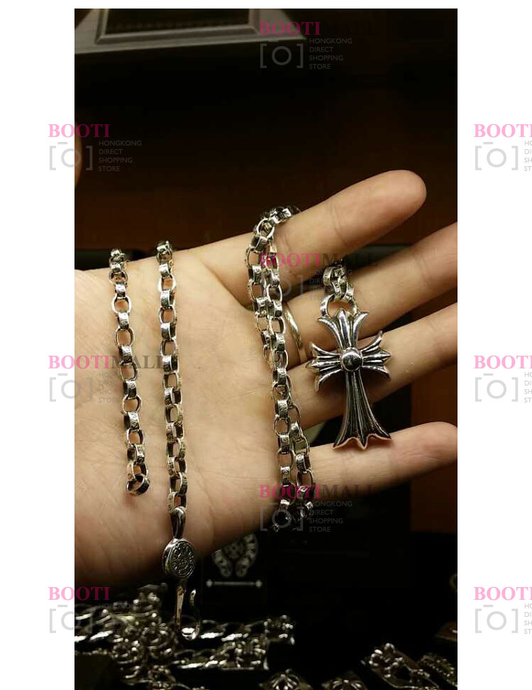 CHROME HEARTS 크롬하츠st 오리지날 925 베비화 크로스 + 롤 체인 2
