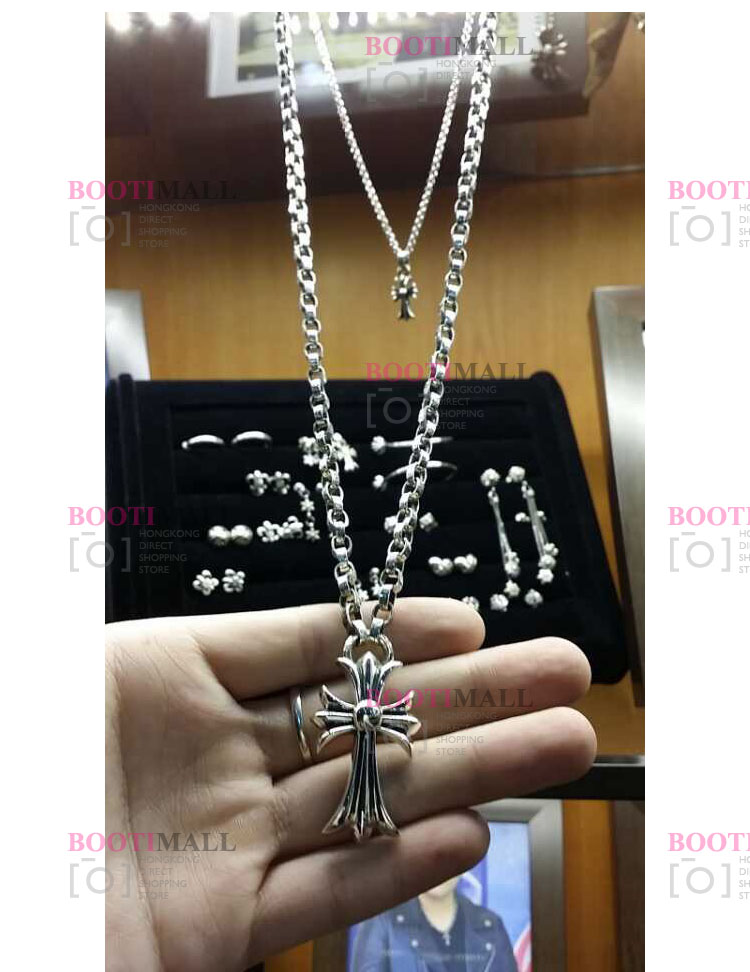 CHROME HEARTS 크롬하츠st 오리지날 925 베비화 크로스 + 롤 체인 3
