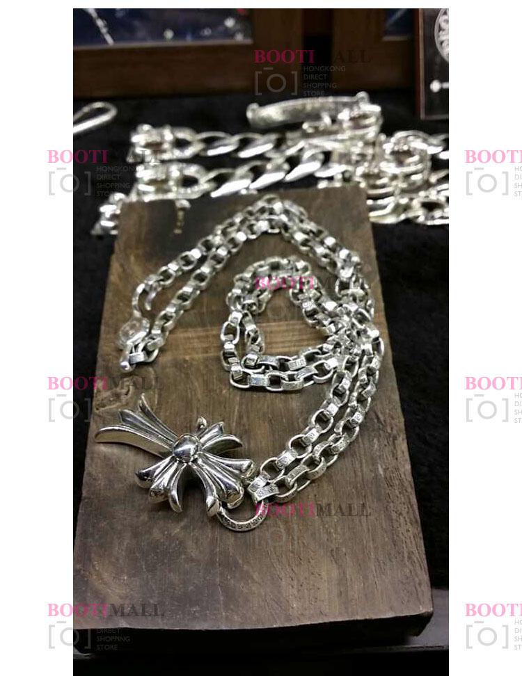 CHROME HEARTS 크롬하츠st 오리지날 925 베비화 크로스 + 롤 체인 2