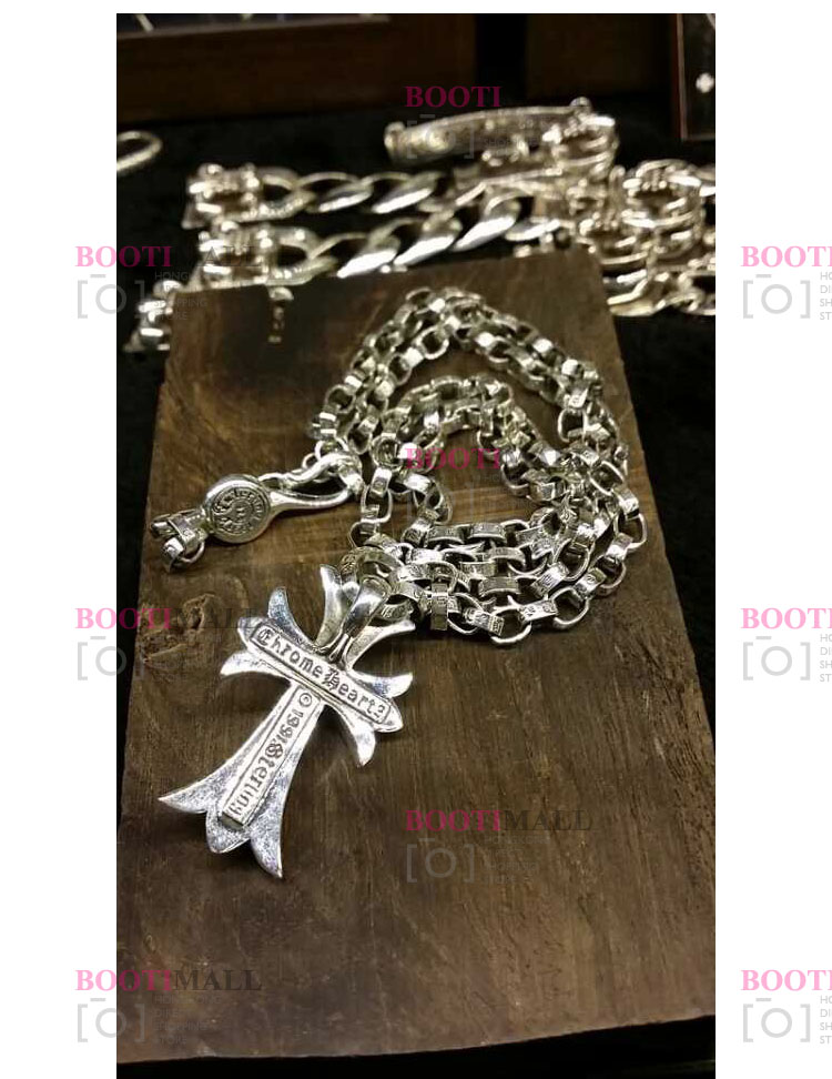 CHROME HEARTS 크롬하츠st 오리지날 925 베비화 크로스 + 롤 체인 3
