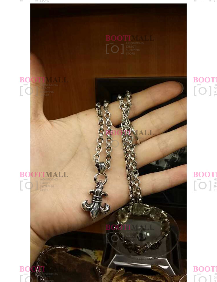 CHROME HEARTS 크롬하츠st 오리지날 925 베비화 크로스 + 롤 체인 4