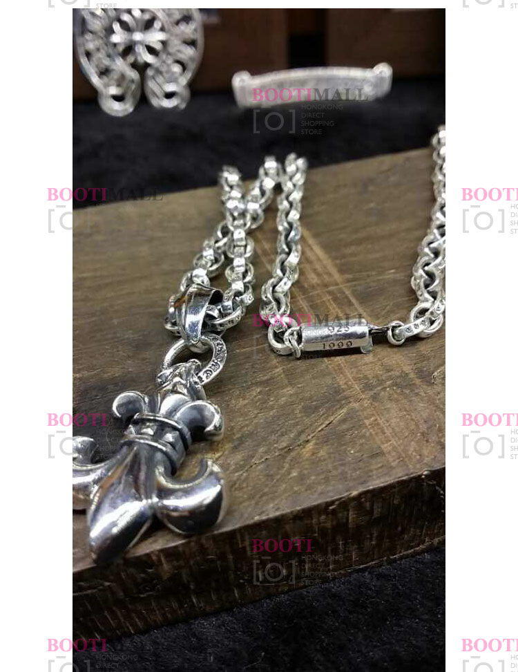 CHROME HEARTS 크롬하츠st 오리지날 925 베비화 크로스 + 롤 체인 5