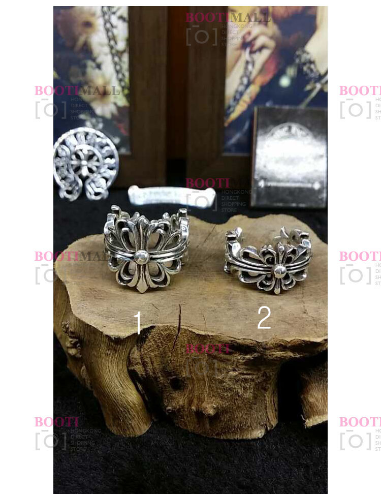 CHROME HEARTS 크롬하츠st 오리지날 925 베비화 크로스 링 1
