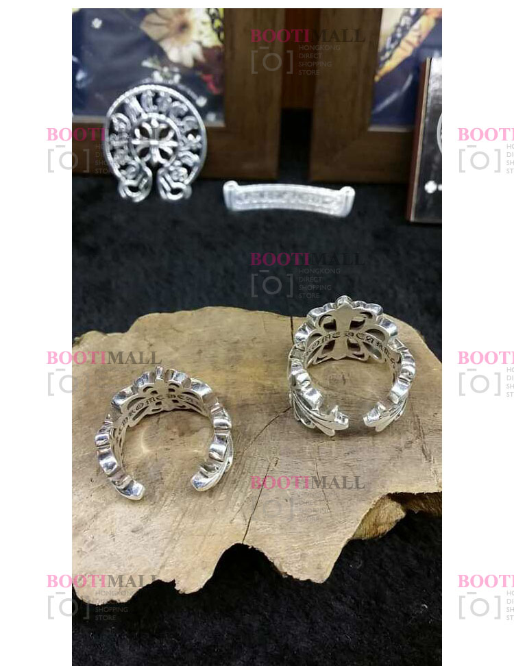 CHROME HEARTS 크롬하츠st 오리지날 925 베비화 크로스 링 4