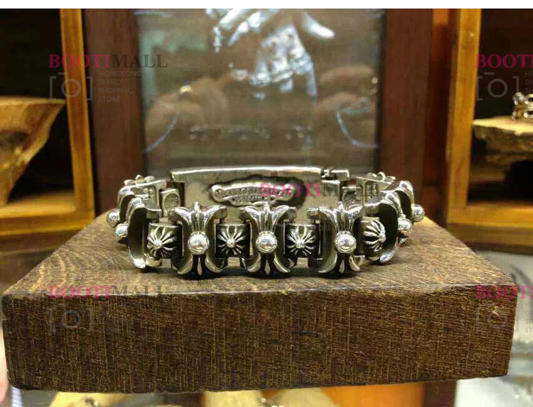 CHROME HEARTS 크롬하츠st 오리지날 925실버 서면더패션쇼크 KEEPER LINK BRACELET 4