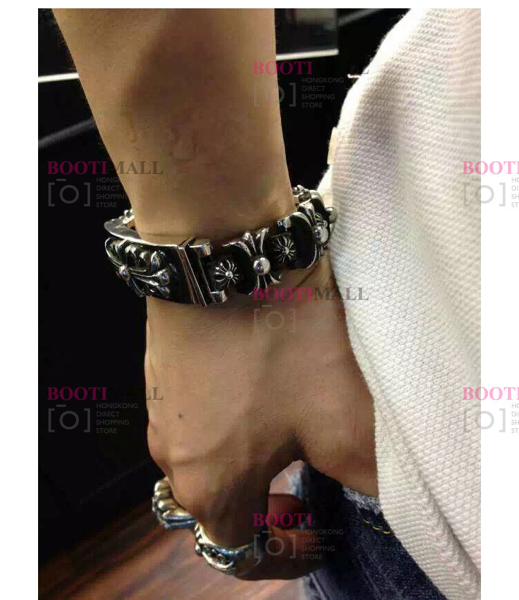 CHROME HEARTS 크롬하츠st 오리지날 925실버 서면더패션쇼크 KEEPER LINK BRACELET 6