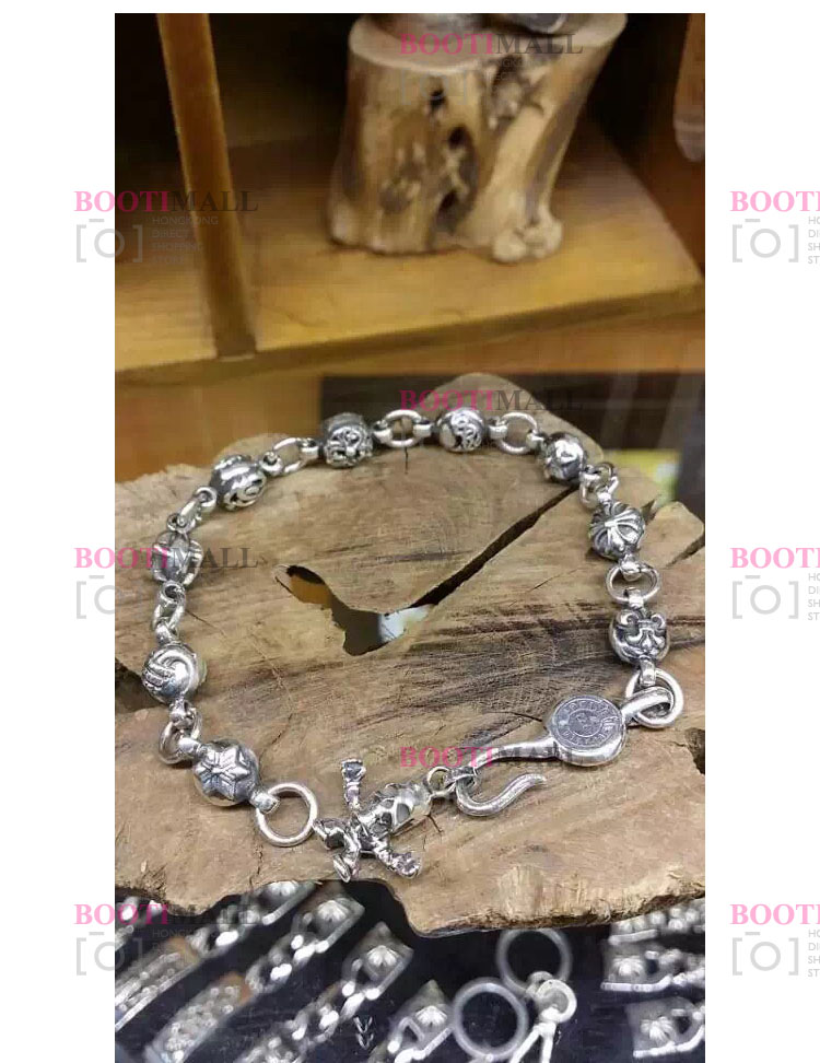 CHROME HEARTS 크롬하츠st 오리지날 925실버 롱크 브레이슬릿 2