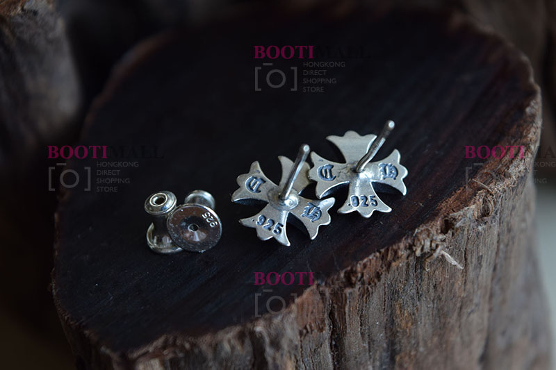CHROME HEARTS 크롬하츠st 오리지날 925 CH Plus Stud 임재범귀걸이 한쌍(正品구성품포함) 5