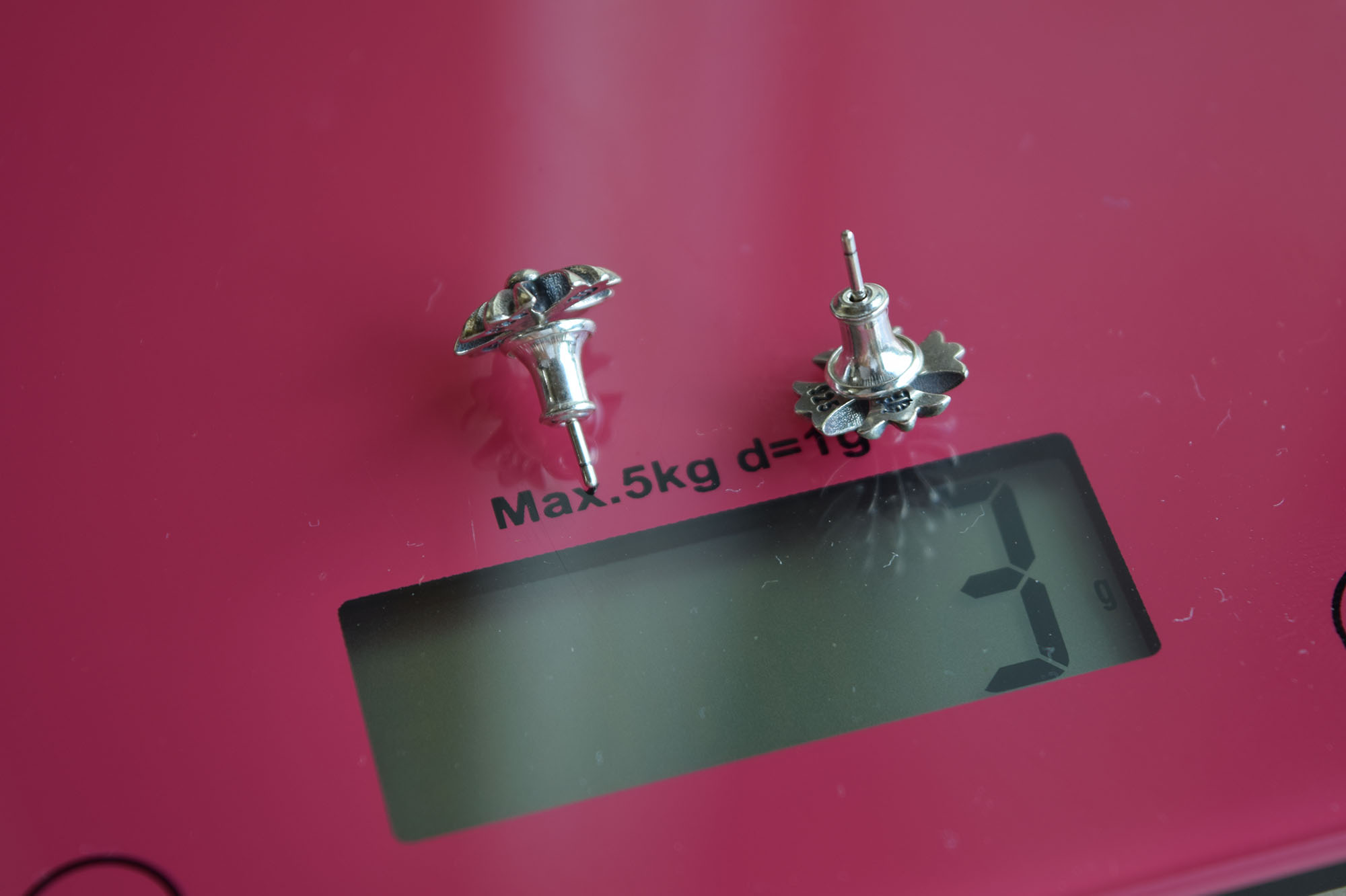 CHROME HEARTS 크롬하츠st 오리지날 925 CH Plus Stud 임재범귀걸이 한쌍(正品구성품포함) 11