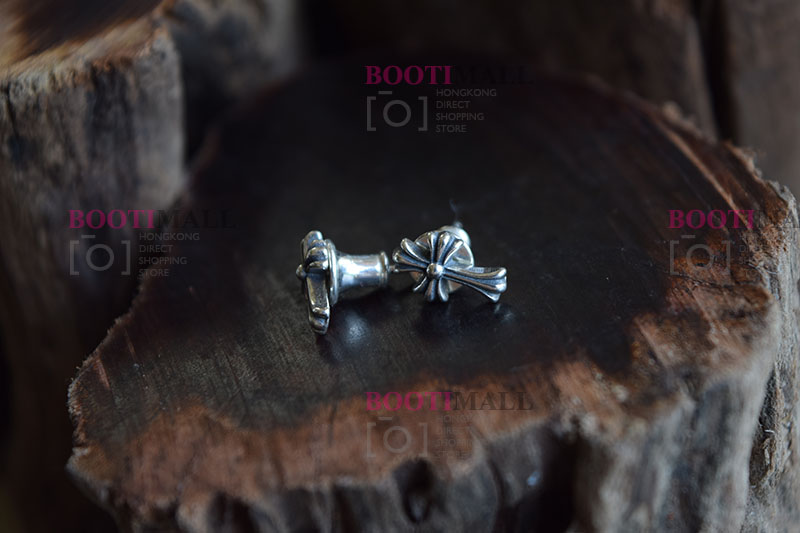 CHROME HEARTS 크롬하츠st 오리지날 925 CH Cross Fat stud 귀걸이(正品구성품포함) 3