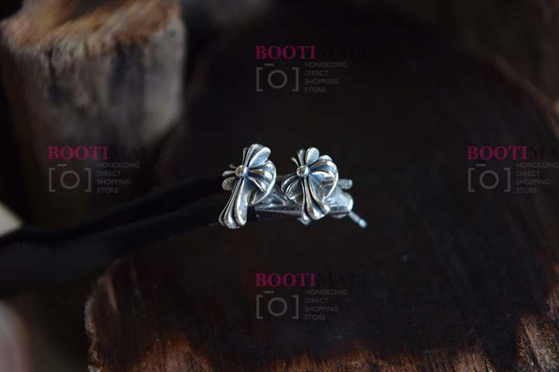 CHROME HEARTS 크롬하츠st 오리지날 925 CH Cross Fat stud 귀걸이(正品구성품포함) 6