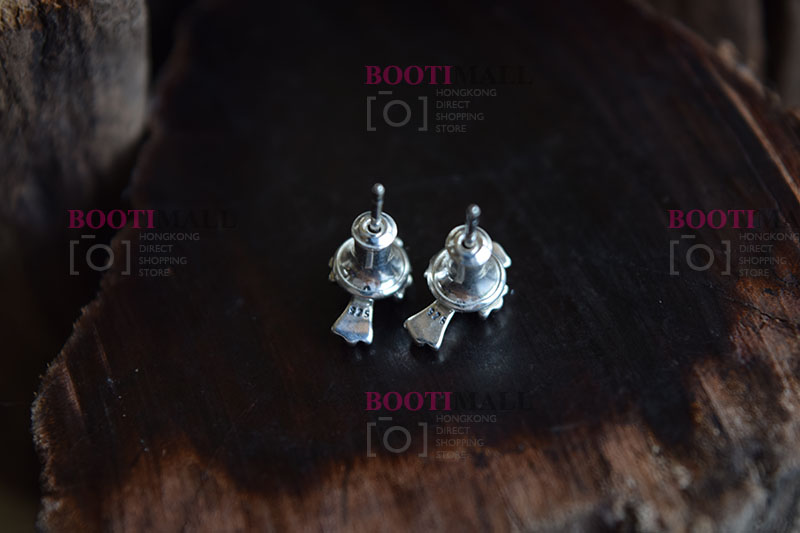 CHROME HEARTS 크롬하츠st 오리지날 925 CH Cross Fat stud 귀걸이(正品구성품포함) 8