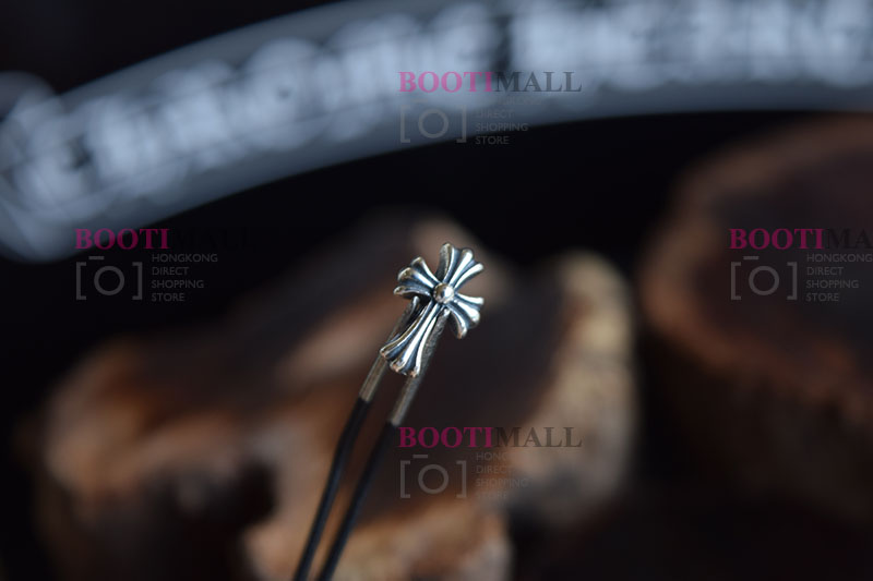 CHROME HEARTS 크롬하츠st 오리지날 925 CH Cross Fat stud 귀걸이(正品구성품포함) 11