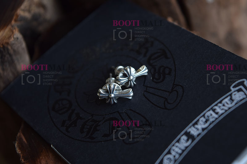 CHROME HEARTS 크롬하츠st 오리지날 925 CH Cross Fat stud 귀걸이(正品구성품포함) 12