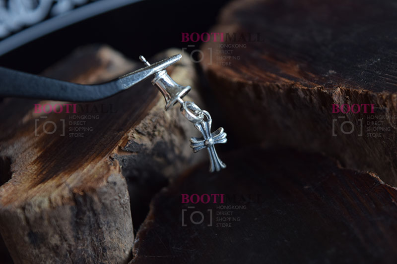 CHROME HEARTS 크롬하츠st 오리지날 925 CH Cross Fat stud 귀걸이(正品구성품포함) 1