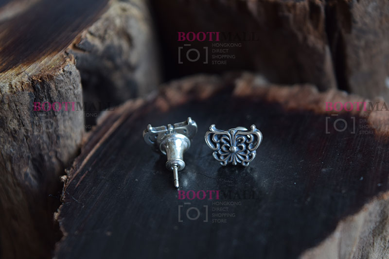 CHROME HEARTS 크롬하츠st 오리지날 925 CH Cross Fat stud 귀걸이(正品구성품포함) 3