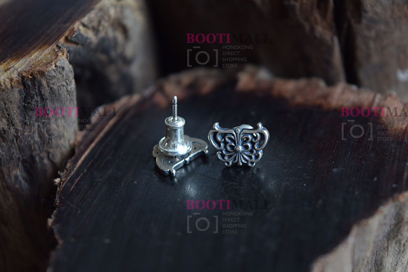 CHROME HEARTS 크롬하츠st 오리지날 925 CH Cross Fat stud 귀걸이(正品구성품포함) 4