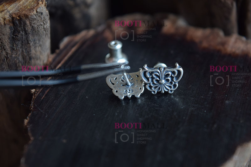 CHROME HEARTS 크롬하츠st 오리지날 925 CH Cross Fat stud 귀걸이(正品구성품포함) 6