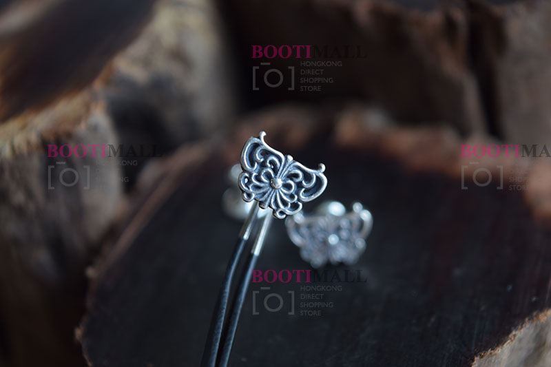 CHROME HEARTS 크롬하츠st 오리지날 925 CH Cross Fat stud 귀걸이(正品구성품포함) 7