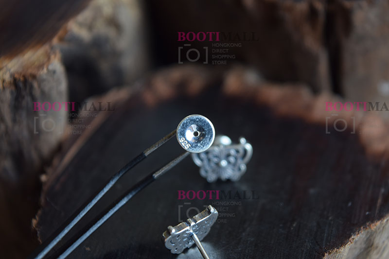 CHROME HEARTS 크롬하츠st 오리지날 925 CH Cross Fat stud 귀걸이(正品구성품포함) 9