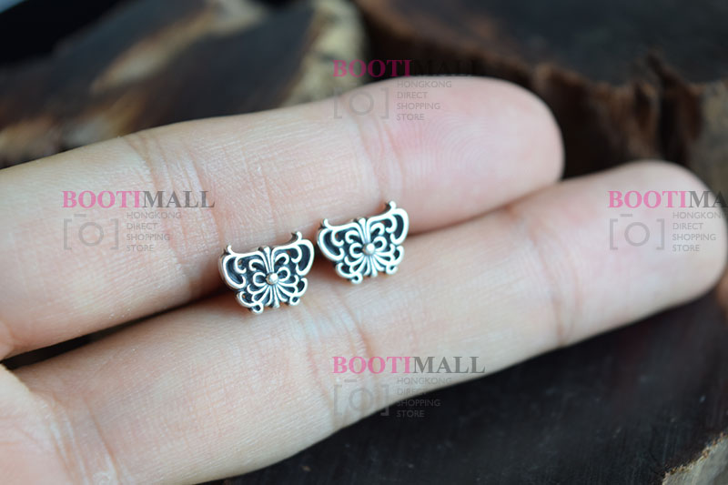 CHROME HEARTS 크롬하츠st 오리지날 925 CH Cross Fat stud 귀걸이(正品구성품포함) 10